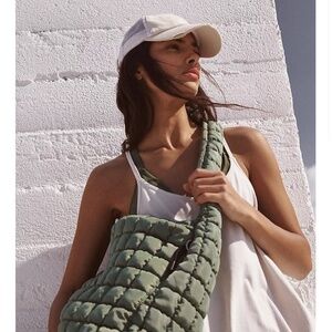 Free People Movement Quilted Carryall - Washed Sage